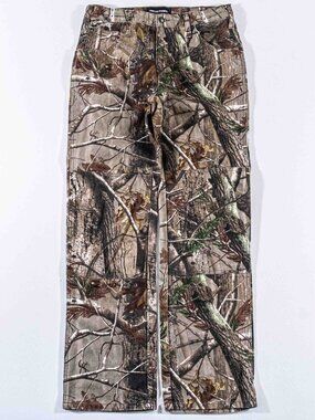 Realtree Camo Double Knee Jeans 30x30 Y2K Streetwear Skate Gorpcore Vtg